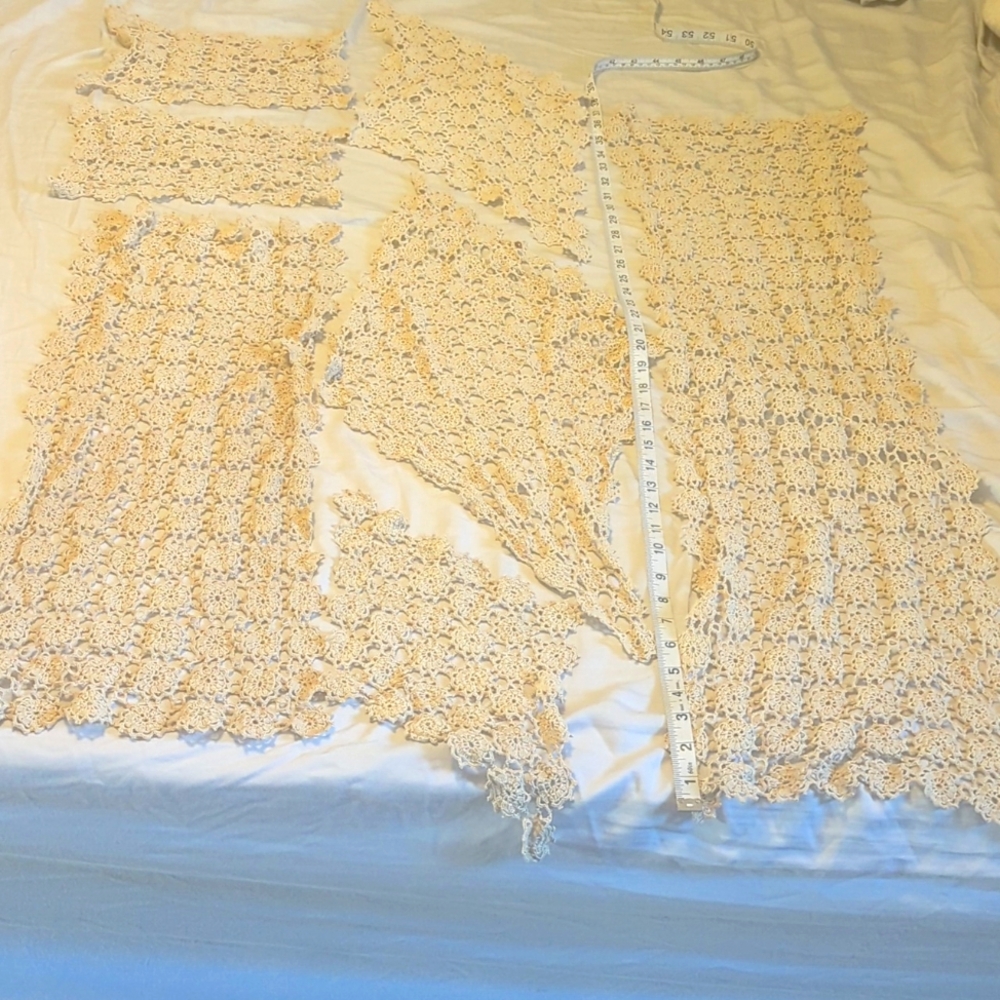 Handmade vintage doily collection